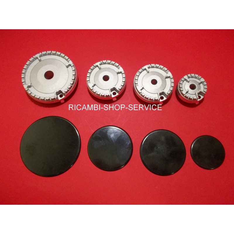 KIT PIATTELLI CORONCINE BRUCIATORI GAS FUOCHI CUCINA PIANO COTTURA TECNOGAS