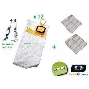 Vorwerk Folletto compatibile vk 140 12 sacchi 12 profumi tubo flessibile e acc