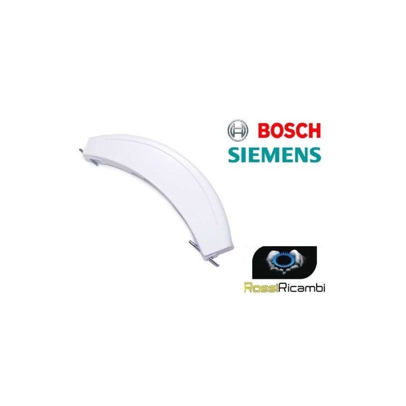 maniglia di ricambio per porta Bullauge 200 x 47 x 18 mm Maniglia di ricambio per porta Bosch Siemens 00266751 266751 266751 con assi per lavatrice colore bianco 