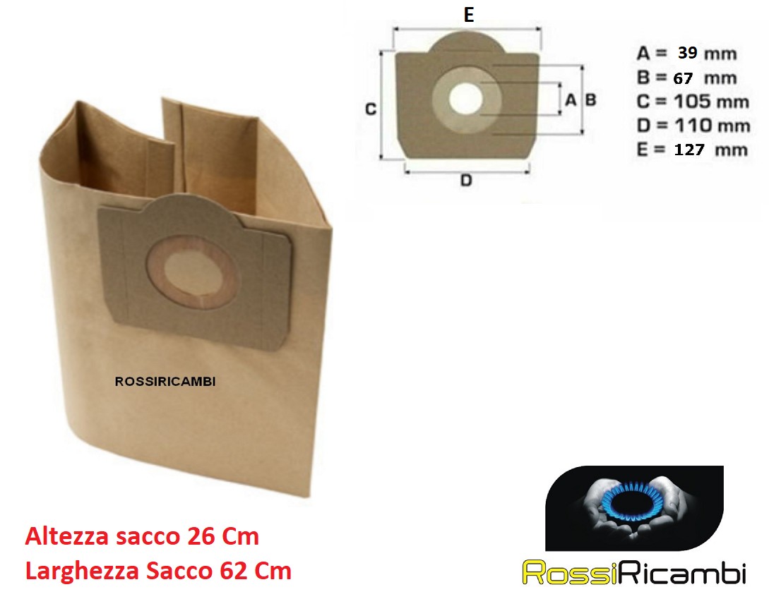 5/ Sacchetti per aspirapolvere adatto per Lavor Ashley 800