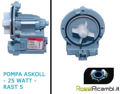 POMPA SCARICO LAVATRICE MAGNETICA ASKOLL 25W RN008601 1.47.000.23